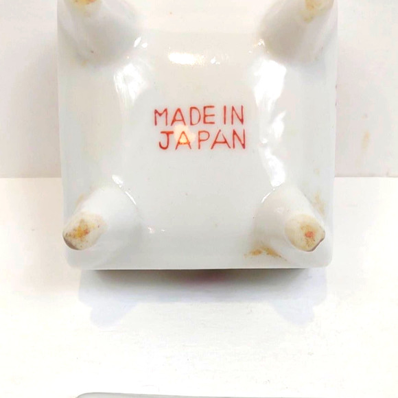 Gold Footed Japan Porcelain Trinket Box Hand Painted Roses Gold Trimmed Candle - Picture 5 of 7